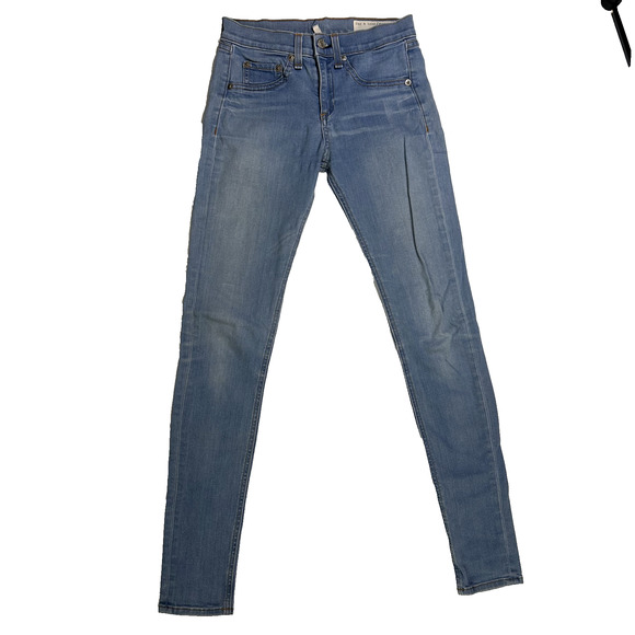 Rag & Bone Jeans Women’s 25 High Rise Skinny Light Wash Capsule Staple Casual - Picture 1 of 8
